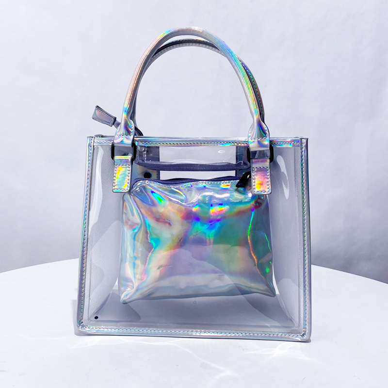 Women Bags On Sale - Bolsos compuestos de gelatina transparente para