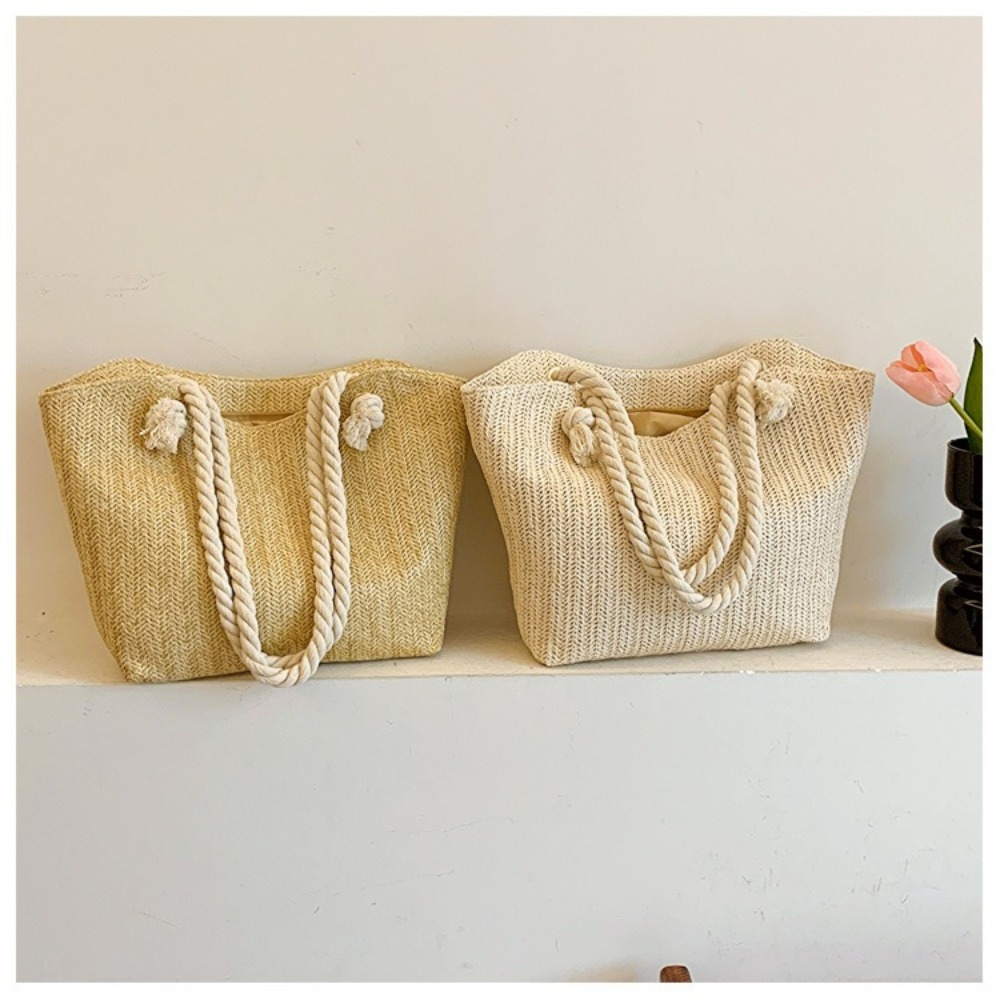 Women'S Raffia Bags - Nuevo bolso de playa de verano,