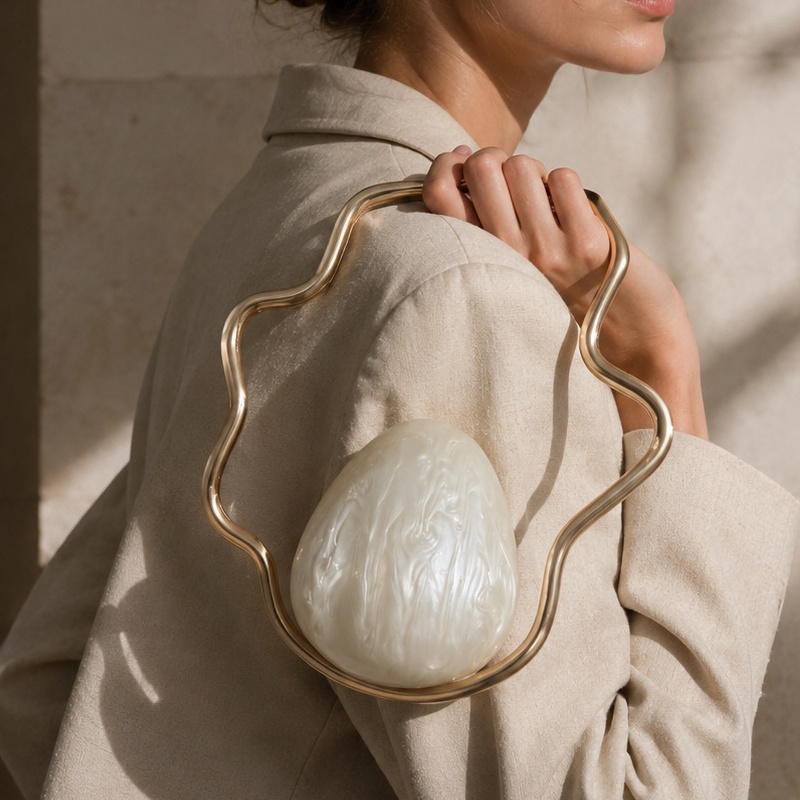 Women Bags On Sale - Bolso de mano mini de acrílico