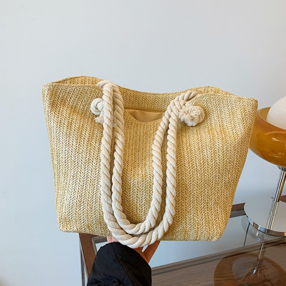 Women'S Raffia Bags - Bolsa de Playa de Verano, Gran