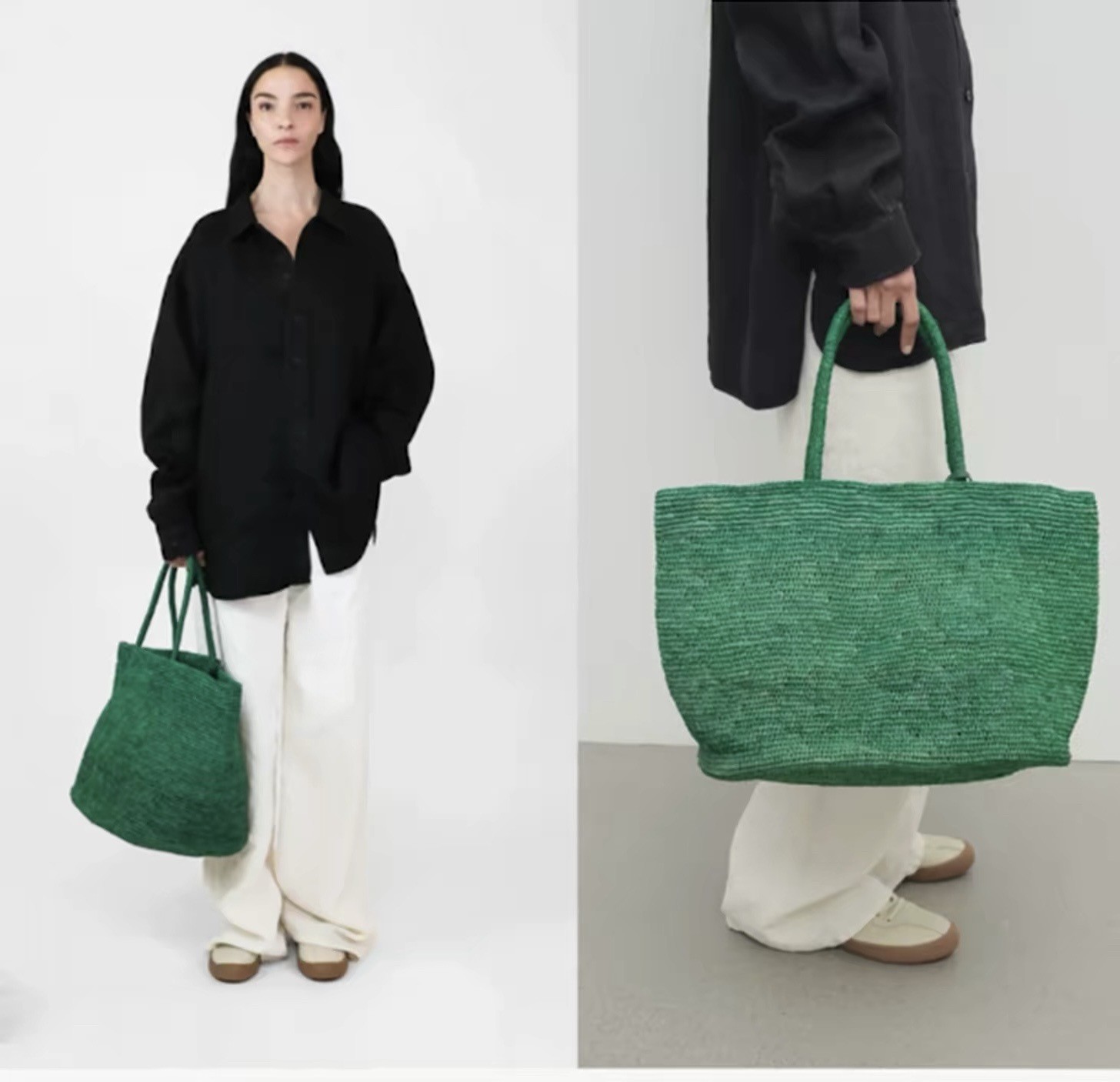 Women'S Raffia Bags - Bolso Tote de Rafia Hecho a