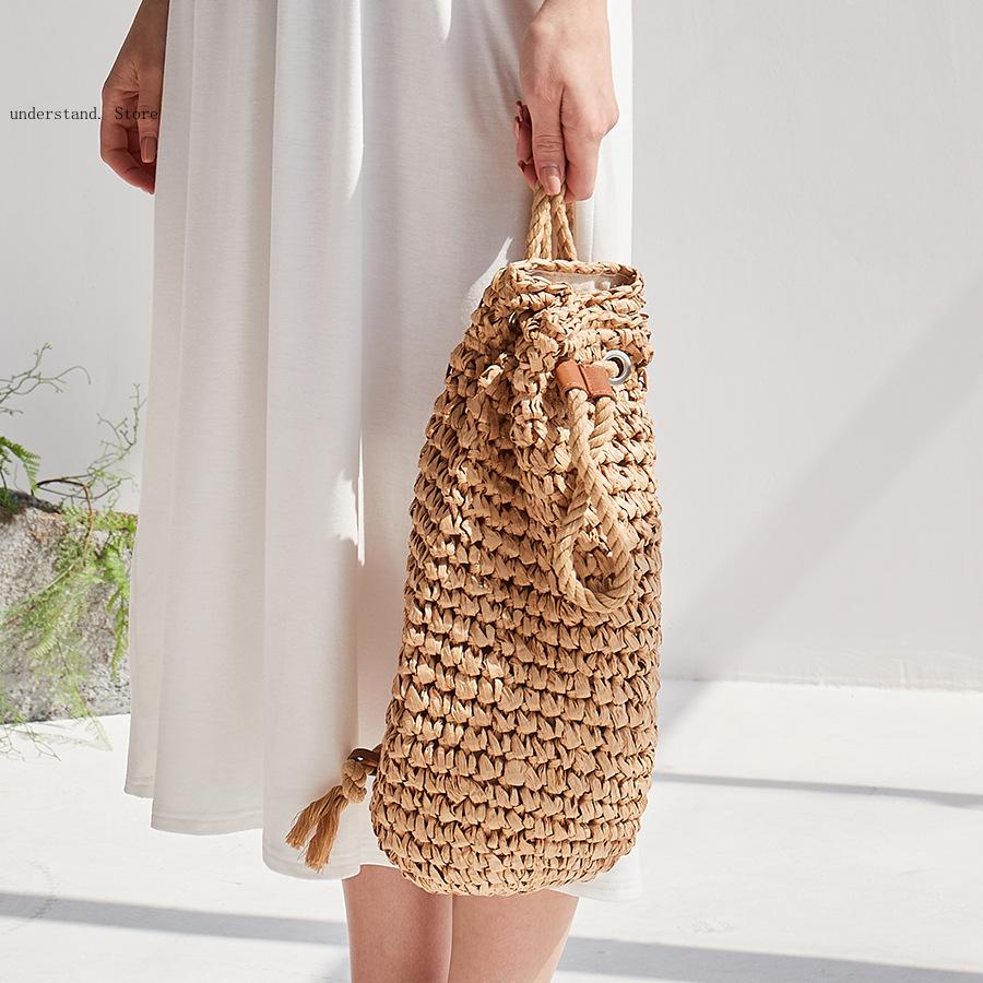 Bolsos de hombro de playa hech - Women'S Raffia Bags reseña y precio