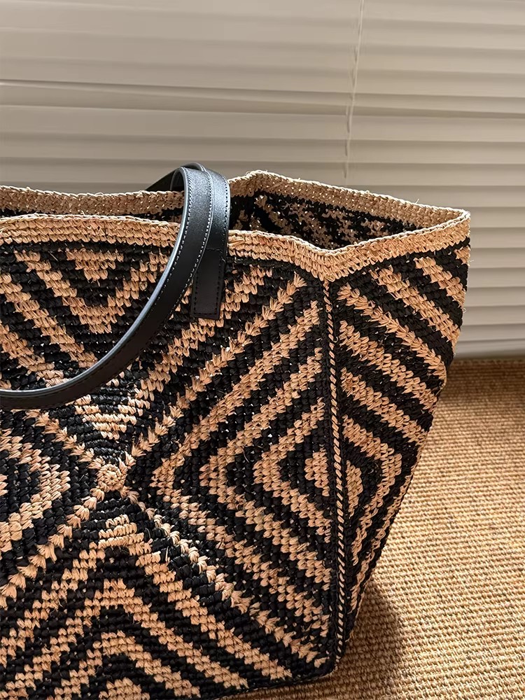 Bolso tote grande de rafia par - Women'S Raffia Bags reseña y precio