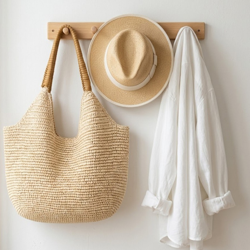 Bolso Tote Hecho a Mano de Gra - Women'S Raffia Bags reseña y precio