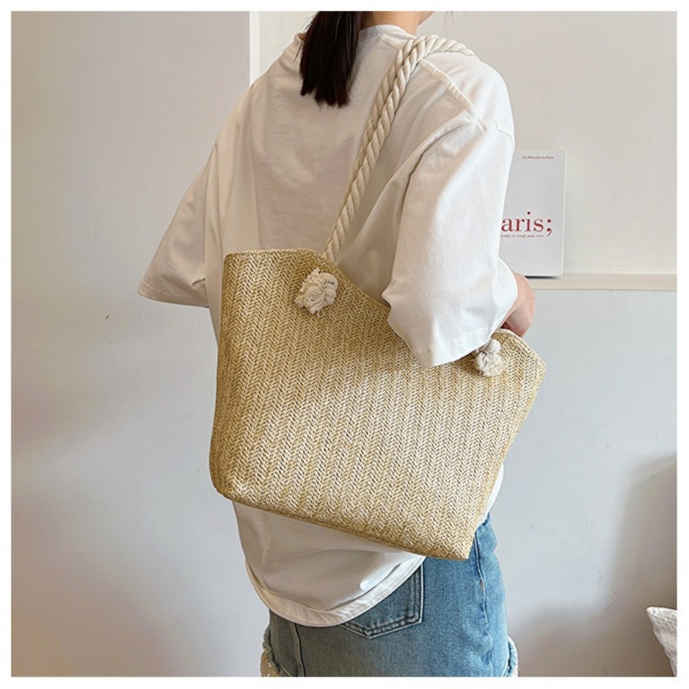 Bolsa de Playa de Verano, Gran - Women'S Raffia Bags reseña y precio
