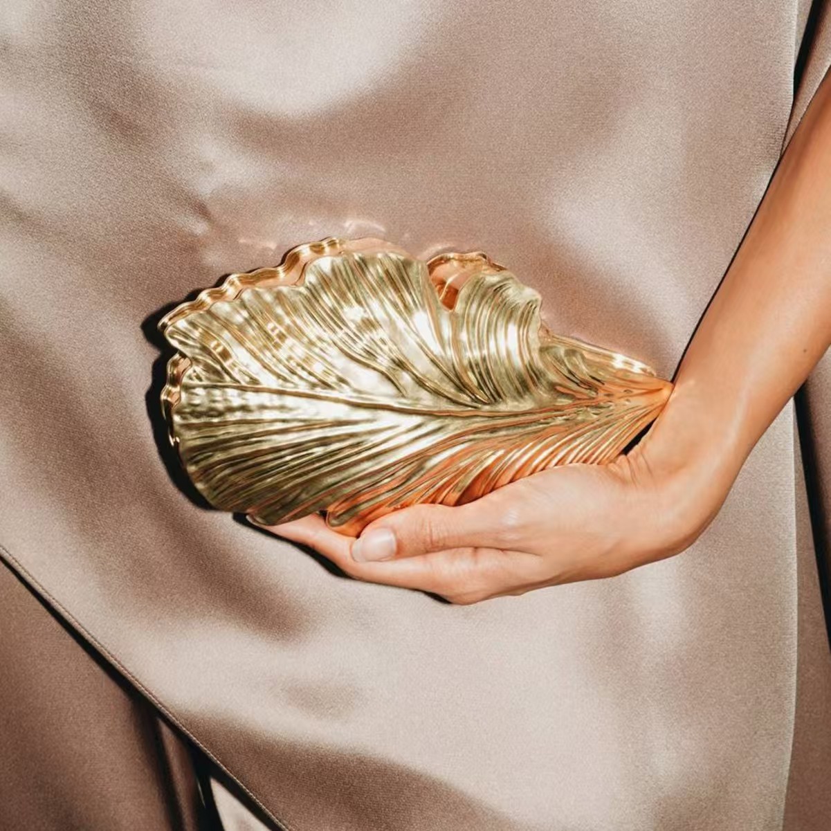 Bolso de Mano de Lujo Dorado c - Women'S Young Bags reseña y precio