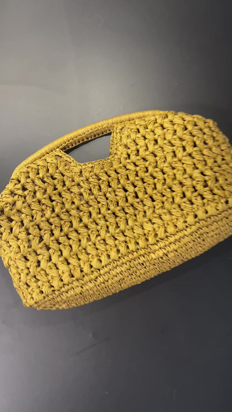 Bolso elegante tejido con cade - Women'S Raffia Bags reseña y precio